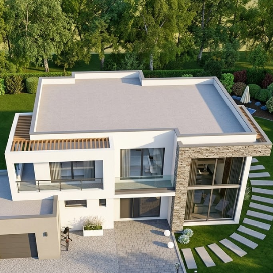 Sur toiture plate