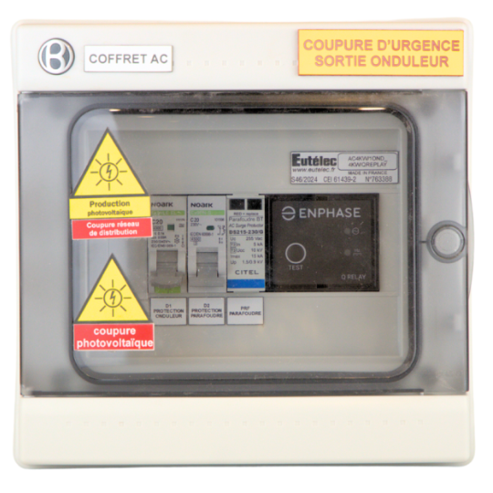 Coffrets de protection AC avec Q-Relay int&eacute;gr&eacute;