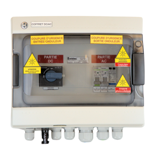 Eutelec - Coffret de protection AC/DC 4kW avec parafoudre AC et sectionneur DC