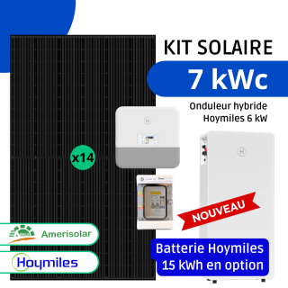 Kit Solaire 7 kWc avec Onduleur Hybride Hoymiles