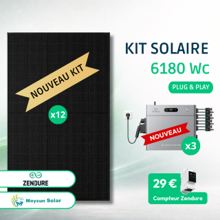 Kit Solaire 6180 Wc 7,2kWh Zendure 2400 PRO • Maysun 515 HJT • Back-up intégré