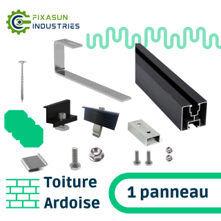 Fixasun - Kit de fixation sur toiture ardoise pour 1 panneau