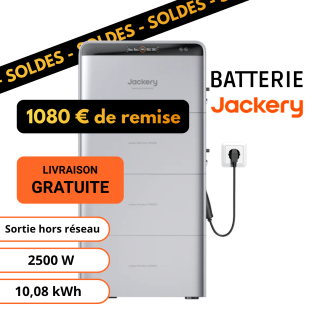 Jackery SolarVault 3 Pro Max AC - Batterie Plug and Play 2500W et 10,08kWh