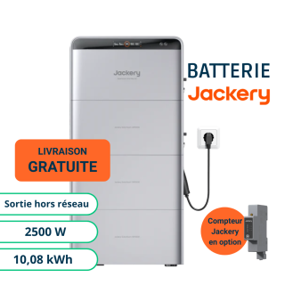 Jackery SolarVault 3 Pro Max AC - Batterie Plug and Play 2500W et 10,08kWh