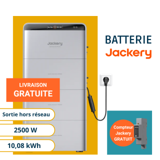 Jackery SolarVault 3 Pro Max AC - Batterie Plug and Play 2500W et 10,08kWh