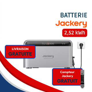 Jackery - Batterie Plug and Play 2500W et 2,52kWh