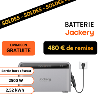 Jackery SolarVault 3 Pro Max AC - Batterie Plug and Play 2500W et 2,52kWh