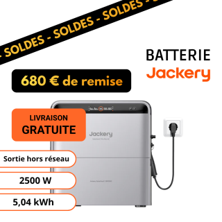 Jackery SolarVault 3 Pro Max AC - Batterie Plug and Play 2500W et 5,04kWh