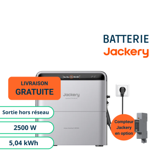 Jackery SolarVault 3 Pro Max AC - Batterie Plug and Play 2500W et 5,04kWh