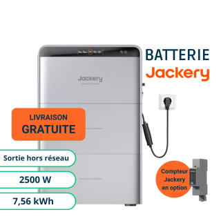 Jackery SolarVault 3 Pro Max AC - Batterie Plug and Play 2500W et 7,56kWh