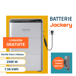 Jackery SolarVault 3 Pro Max AC - Batterie Plug and Play 2500W et 7,56kWh