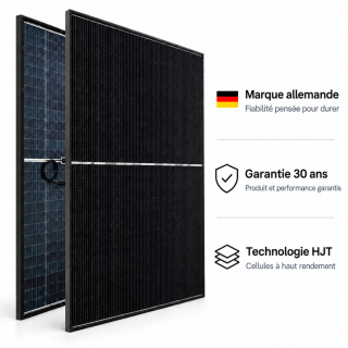 Panneau solaire 400w HJT Biverre Bifacial transparent - Hanover Solar