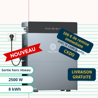 Hoymiles HiBattery 4020 AC + 4020 S Batterie Plug And Play 8kWh et 2500W