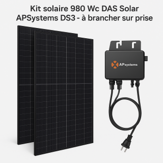 Kit solaire 980 Wc DAS Solar APSystems DS3 - à brancher sur prise