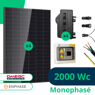 Kit autoconsommation 2000 Wc - Enphase - monophasé