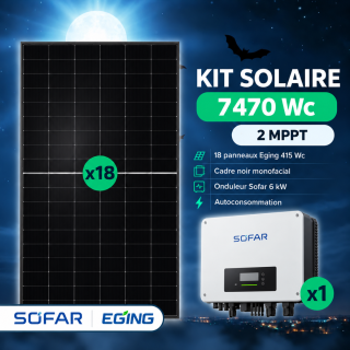 Kit solaire autoconsommation 7435 Wc Sofar Solar