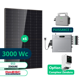 Kit Solaire Plug And Play 3kWc avec Stockage Zendure 2,4kWh