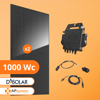 Kit solaire 1000 Wc DAS Solar APSystems DS3 - à brancher sur prise