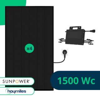 Kit solaire Plug And Play 1500 Wc Sunpower - Fixations au choix