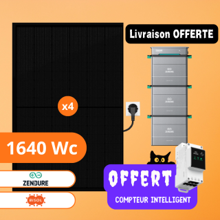 Kit Solaire Plug And Play 1640 Wc avec Stockage Zendure 5,76 kWh
