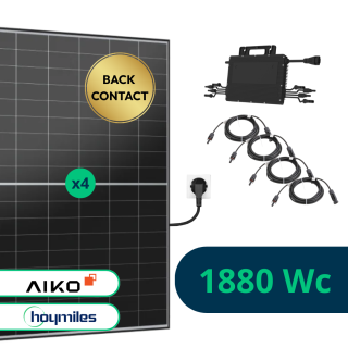 Kit Solaire Plug and Play 1880 Wc - Back Contact - Aiko, Hoymiles