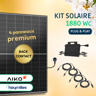 Kit Solaire Plug and Play 1880 Wc - Back Contact - Aiko, Hoymiles