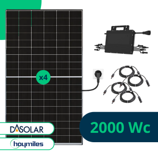 Kit Solaire Plug And Play 1960 Wc Full Black Bifacial Hoymiles