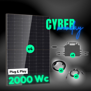 Kit solaire Plug and Play 2000 Wc DMEGC, SOSSEN