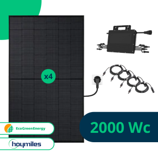 Kit Solaire Plug And Play 2000 Wc Bifacial Full Black - Eco Green Energy Hoymiles