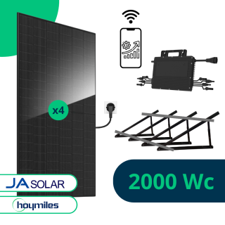Kit Solaire Plug And Play 2000 Wc avec Support au Sol inclus