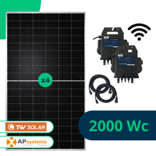 Kit Solaire Plug and Play 3000 Wc Bifacial, APSystems Wifi