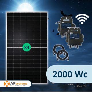 Kit Solaire Plug and Play 3000 Wc Bifacial, APSystems Wifi