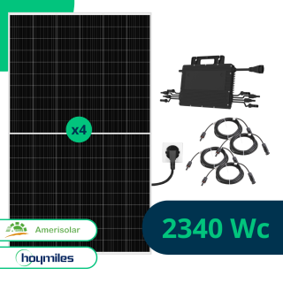 Kit Solaire Plug And Play 2340 Wc - Amerisolar Hoymiles