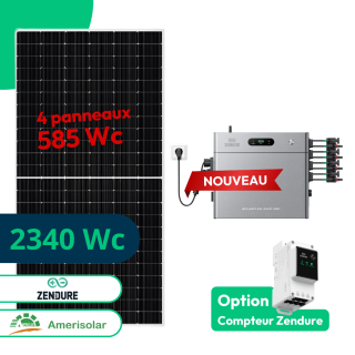 Kit Solaire Plug and Play 2340 Wc avec Batterie 2,4 kWh Zendure