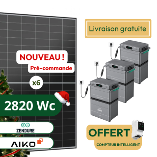 Kit Solaire Plug and Play 2820 Wc avec Batteries Zendure 11,52 kWh