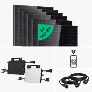 Kit solaire Plug and Play 3000 Wc Hoymiles