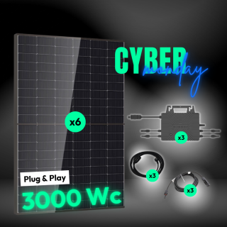 Kit solaire Plug and Play 3000 Wc DMEGC, SOSSEN