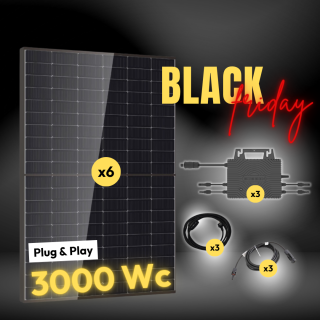 Kit solaire Plug and Play 3000 Wc DMEGC, SOSSEN