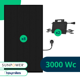 Kit solaire Plug And Play 3000 Wc Sunpower