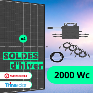 Kit Solaire Plug and Play 2000 Wc Trina Solar, SOSSEN