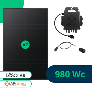 Kit solaire 980 Wc à brancher sur prise