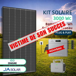 Kit solaire Plug And Play Zendure 2400 PRO &bull; JA Solar Bifacial 3000Wc