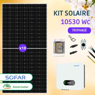 Kit Solaire Autoconsommation 10530 Wc &bull; Amerisolar Sofar