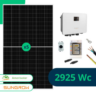 Kit Solaire Autoconsommation 2925 Wc - Amerisolar Sungrow