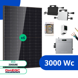 Kit Solaire 3000 Wc DMEGC Solar avec Super Stockage Zendure 2,4 kWh