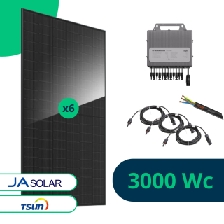 Kit Solaire 3000 Wc Bifacial Full Black