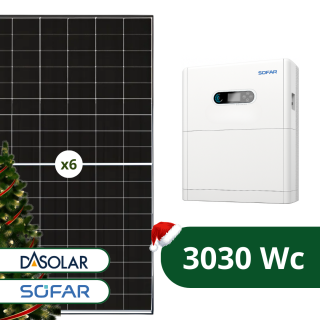 Kit Solaire 3030 Wc Biverre avec Batterie 5 kWh