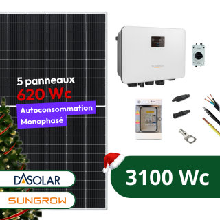 Kit solaire 3100Wc  • Biverre Bifacial • DAS Solar Sungrow