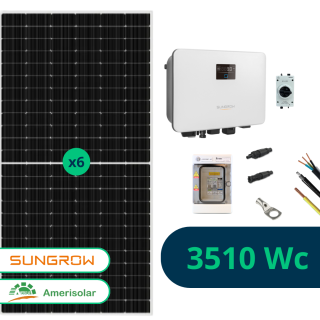 Kit Solaire Autoconsommation 3510 Wc • Amerisolar Sungrow