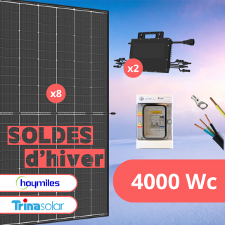Kit Solaire Autoconsommation 4000 Wc • Biverre Bifacial • Trina Solar Hoymiles